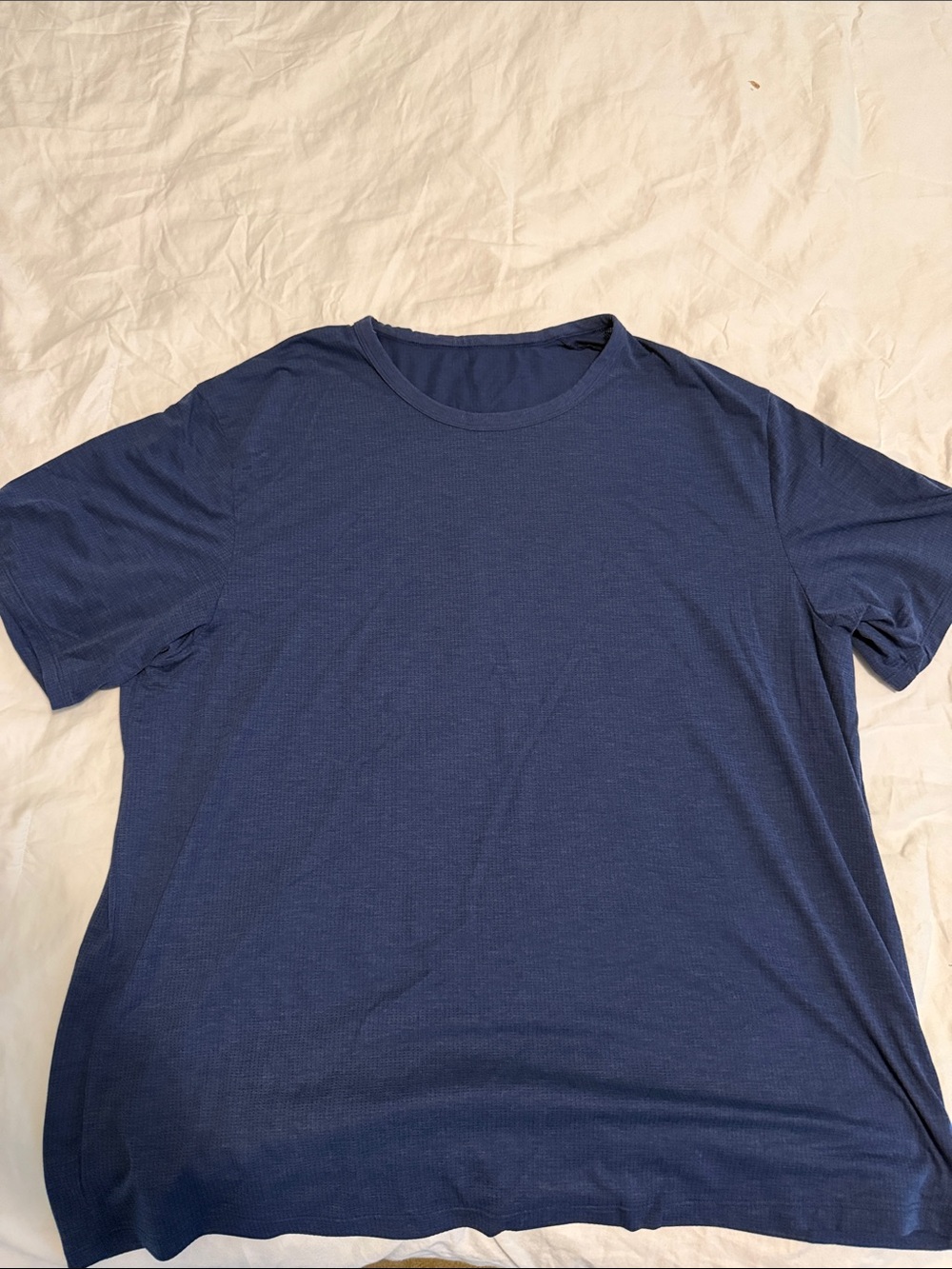 Lululemon Men’s Mile Marker Short Sleeve Shirt Blue XL